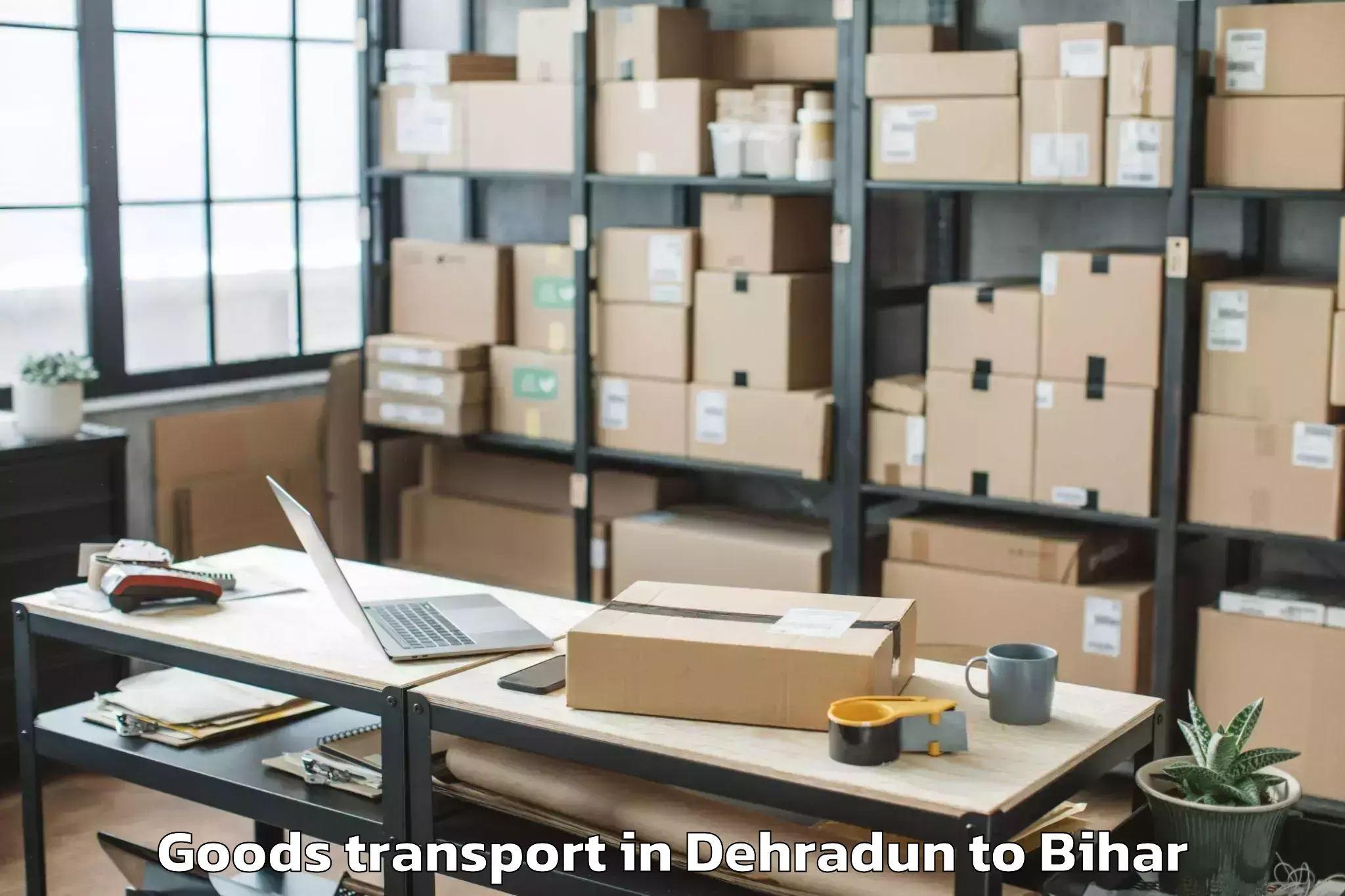 Professional Dehradun to Madhipura Goods Transport